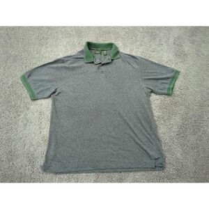 Vintage Dockers Polo Shirt Mens Medium Gray Golf Preppy Casual